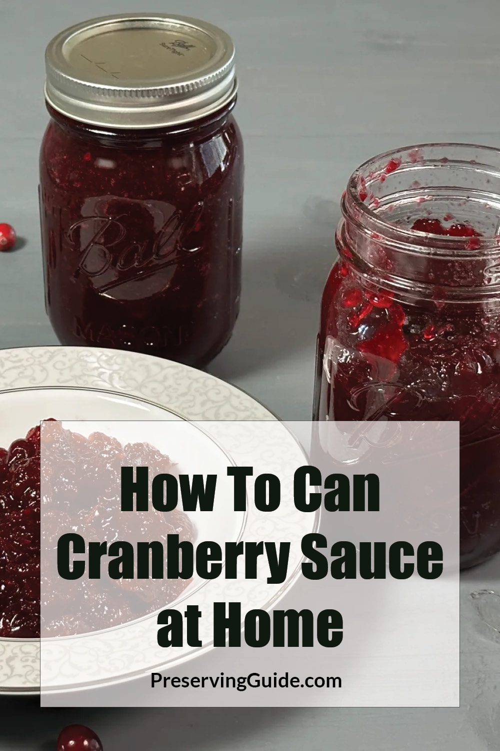 Canning Jellied Cranberry Sauce Recipe