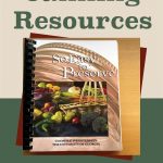 The image shows the cover of a book titled "So Easy to Preserve," which is a spiral-bound guide by the Cooperative Extension at the University of Georgia. The cover features a basket filled with fresh produce like carrots, peppers, and broccoli. The background has a beige and green color scheme, with text at the top reading "Safe and Tested Canning Resources" in large, bold font. At the bottom, a small jar icon with a leaf design is centered, enhancing the visual theme of the guide.